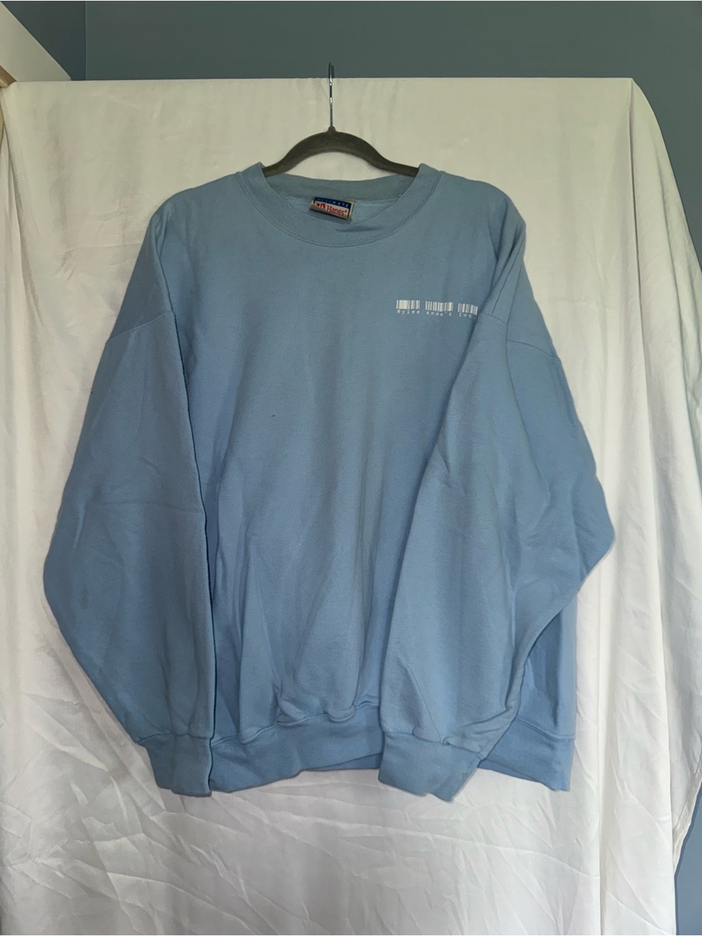 Oversized Light Blue Crewneck Sweatshirt
